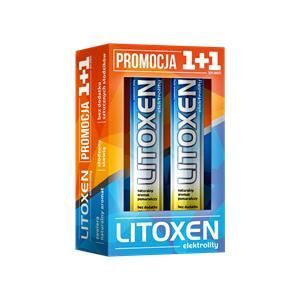 LITOXEN elektrolity 1+1, 2x20 tabletek musujących