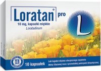 LORATAN PRO 10 mg, 10 kapsułek