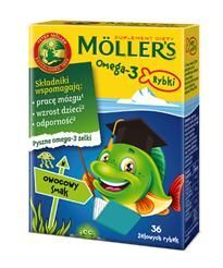 MÖLLER’S OMEGA-3 RYBKI smak owocowy, 36 sztuk
