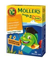 MÖLLER’S OMEGA-3 RYBKI smak pomarańczowo-cytrynowy, 36 sztuk