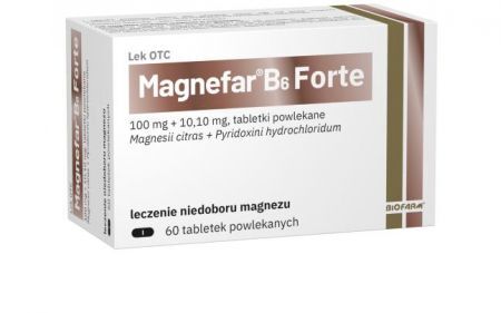 MAGNEFAR B6 FORTE, 60 tabletek