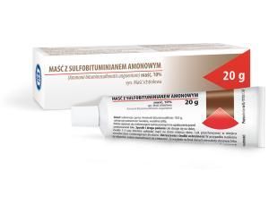MAŚĆ Z SULFOBITUMINIANEM AMONOWYM 10% (MAŚĆ ICHTIOLOWA), 20 g