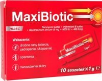 MAXIBIOTIC maść w saszetkach, 10 sztuk po 1 g