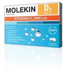 MOLEKIN D3 2000 j.m., 90+30 tabletek