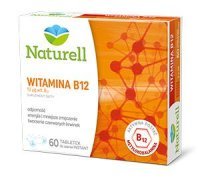 NATURELL WITAMINA B12, 60 tabletek do ssania instant