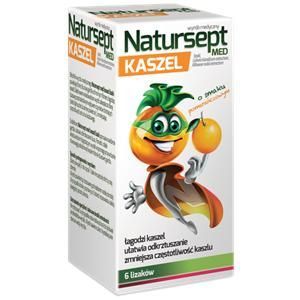 NATURSEPT MED KASZEL, smak pomarańczowy, 6 lizaków