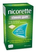 NICORETTE CLASSIC GUM 2 mg, 105 sztuk