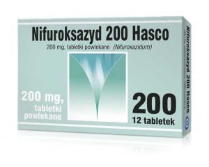 NIFUROKSAZYD 200 HASCO, 12 tabletek