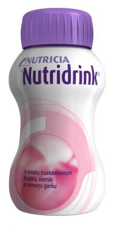 NUTRIDRINK o smaku truskawkowym, 4x125 ml