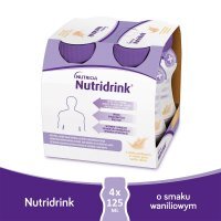 NUTRIDRINK o smaku waniliowym, 4x125 ml d.w. 8/01/2026