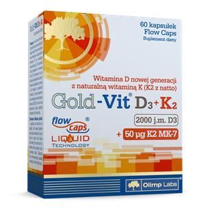 OLIMP GOLD-VIT D3 2000 + K2, 60 kapsułek