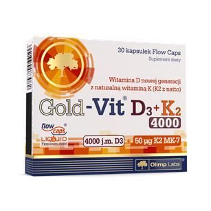 OLIMP GOLD-VIT D3 4000 + K2, 30 kapsułek
