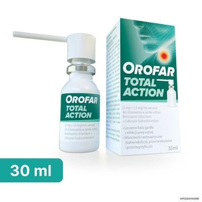 OROFAR TOTAL ACTION, aerozol do stosowania w jamie ustnej, 30 ml