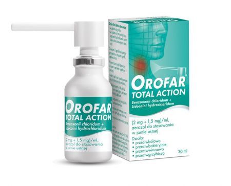 OROFAR TOTAL ACTION, aerozol do stosowania w jamie ustnej, 30 ml