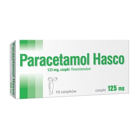 PARACETAMOL HASCO 125 mg, 10 czopków