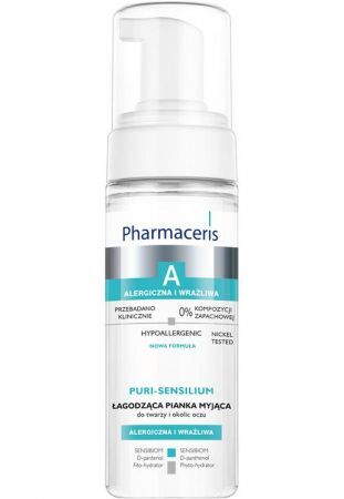 PHARMACERIS A PURI-SENSILIUM łagodząca pianka myjąca do twarzy i okolic oczu, 150 ml