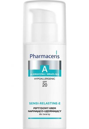 PHARMACERIS A SENSI-RELASTINE-E peptydowy krem napinająco-ujędrniający SPF 20, 50 ml