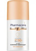 PHARMACERIS F fluid ochronno-korygujący SUN-CORRECTION SPF 50+, kolor IVORY 01, 30 ml