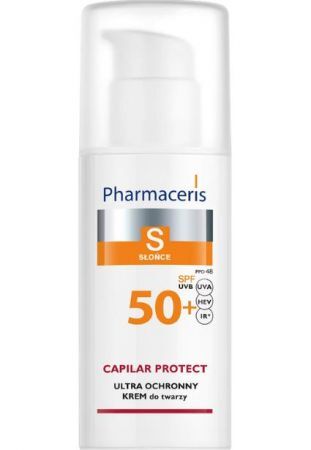 PHARMACERIS S CAPILAR PROTECT ultra ochronny dla skóry naczynkowej i z trądzikiem różowatym SPF50+, 50 ml