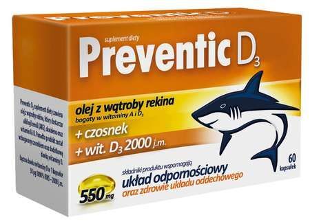 PREVENTIC D3, 60 kapsułek