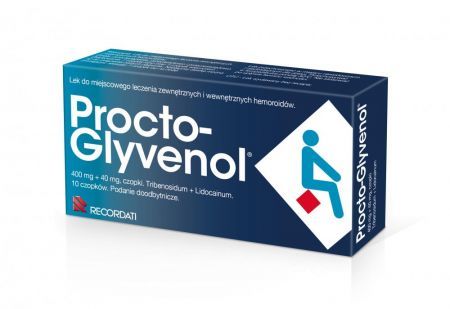 PROCTO-GLYVENOL 400 mg + 40 mg, 10 czopków