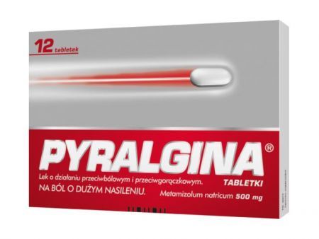 PYRALGINA 500 mg, 12 tabletek