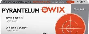 PYRANTELUM OWIX na owsiki 250 mg, 3 tabletki