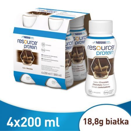RESOURCE PROTEIN o smaku czekoladowym, 4x200 ml