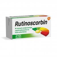 RUTINOSCORBIN witamina C i rutozyd, 210 tabletek