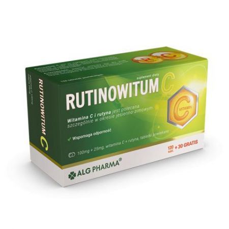 RUTINOVITUM C witamina C i rutna, 120+30 tabletek