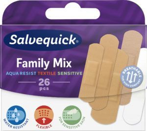 SALVEQUICK MED PLASTRY FAMILY MIX, 26 sztuk