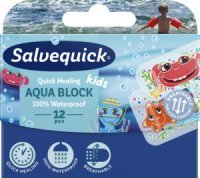 SALVEQUICK PLASTRY AQUA BLOCK KIDS, 12 sztuk