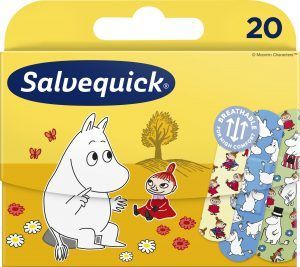 SALVEQUICK PLASTRY DLA DZIECI MOOMIN (MUMINKI) MIX, 20 sztuk