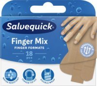 SALVEQUICK PLASTRY FINGER MIX, 18 sztuk