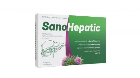 SANOHEPATIC 70 mg, 60 tabletek