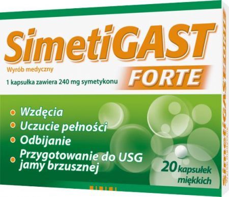 SIMETIGAST FORTE 240 mg, 20 kapsułek