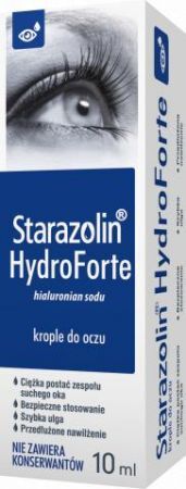 STARAZOLIN HYDROFORTE krople do oczu, 10 ml