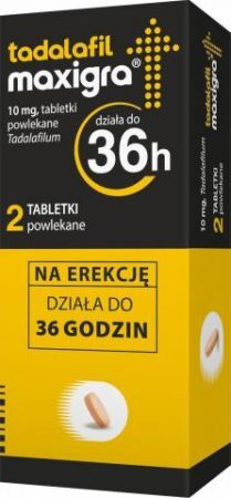 TADALAFIL MAXIGRA 10 mg, 2 tabletki
