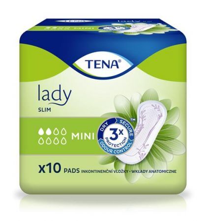 TENA LADY SLIM MINI wkłady anatomiczne, 10 sztuk