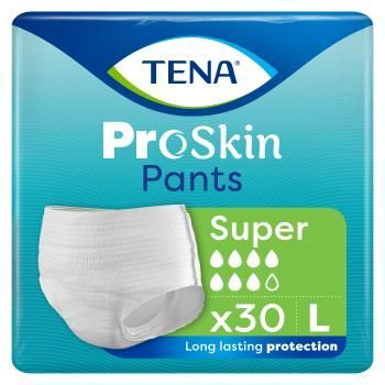 TENA PANTS PROSKIN SUPER majtki chłonne rozm. L 100-135 cm, 30 sztuk