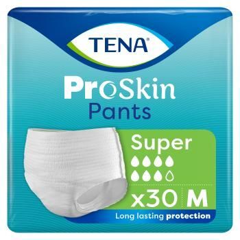 TENA PANTS PROSKIN SUPER majtki chłonne rozm. M 80-110 cm, 30 sztuk