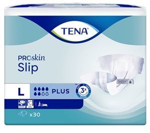 TENA SLIP PROSKIN PLUS pieluchomajtki rozm. L 92-144 cm, 30 sztuk