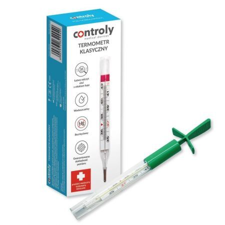 Termometr bezrtęciowy CONTROLY, 1 szt.