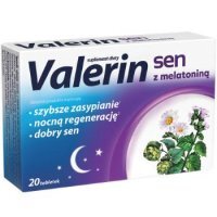VALERIN SEN Z MELATONINĄ, 20 tabletek