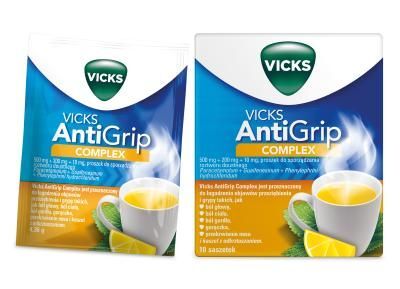 VICKS ANTIGRIP COMPLEX o smaku cytrynowym, 10 saszetek