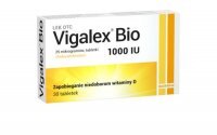 VIGALEX BIO 1000 UI zapobieganie niedoborom wit. D, 30 tabletek