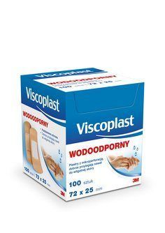 VISCOPLAST PLASTER WODOODPORNY 72x25 mm, 100 sztuk