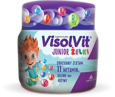VISOLVIT JUNIOR o smaku owocowym, 50 żelków
