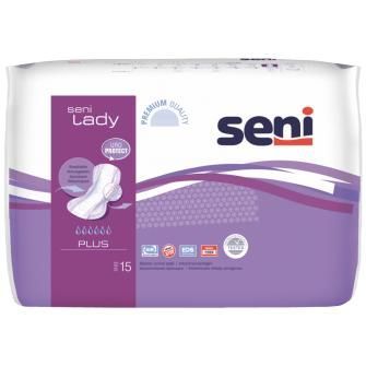 Wkładki urologiczne dla kobiet SENI LADY PLUS 20,5x42 cm, 15 sztuk