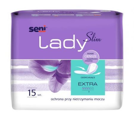 Wkładki urologiczne dla kobiet SENI LADY SLIM EXTRA, 15 sztuk